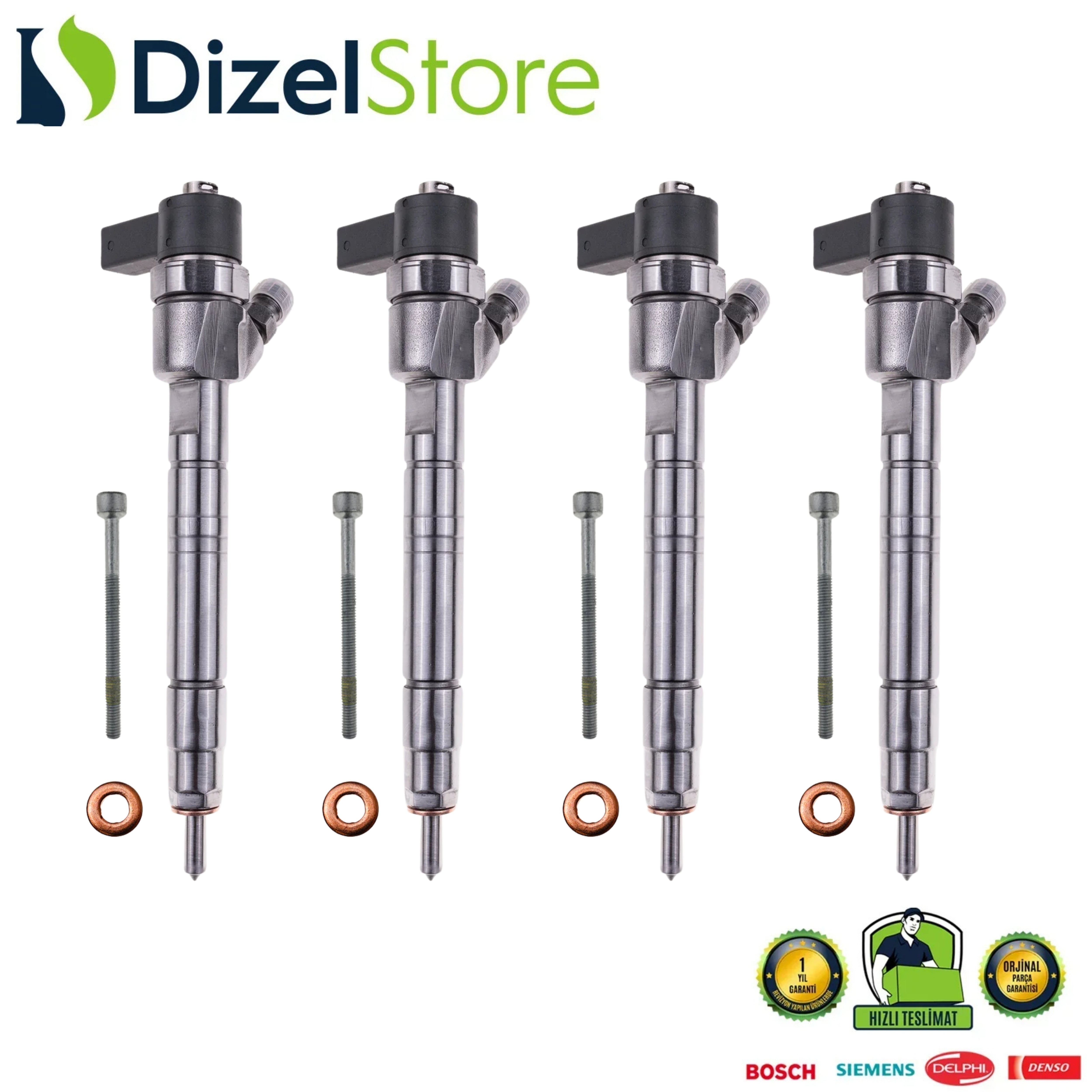 4X 0445110012 Bosch Enjektör Mercedes-Benz vito 2.0-2.2 CDI A6110700587