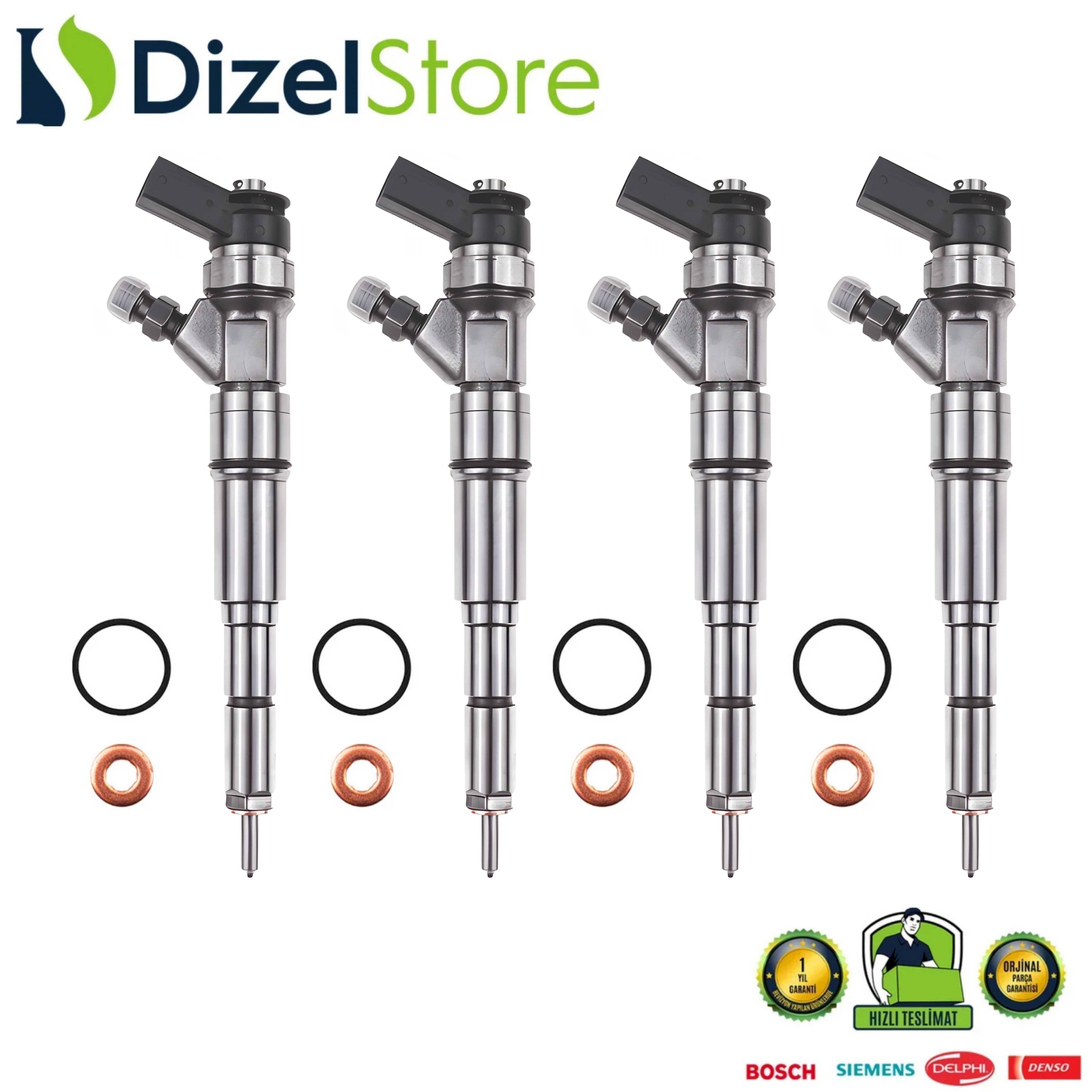 4X BMW E46 318 D ENJEKTÖR 0445110149 13537790630