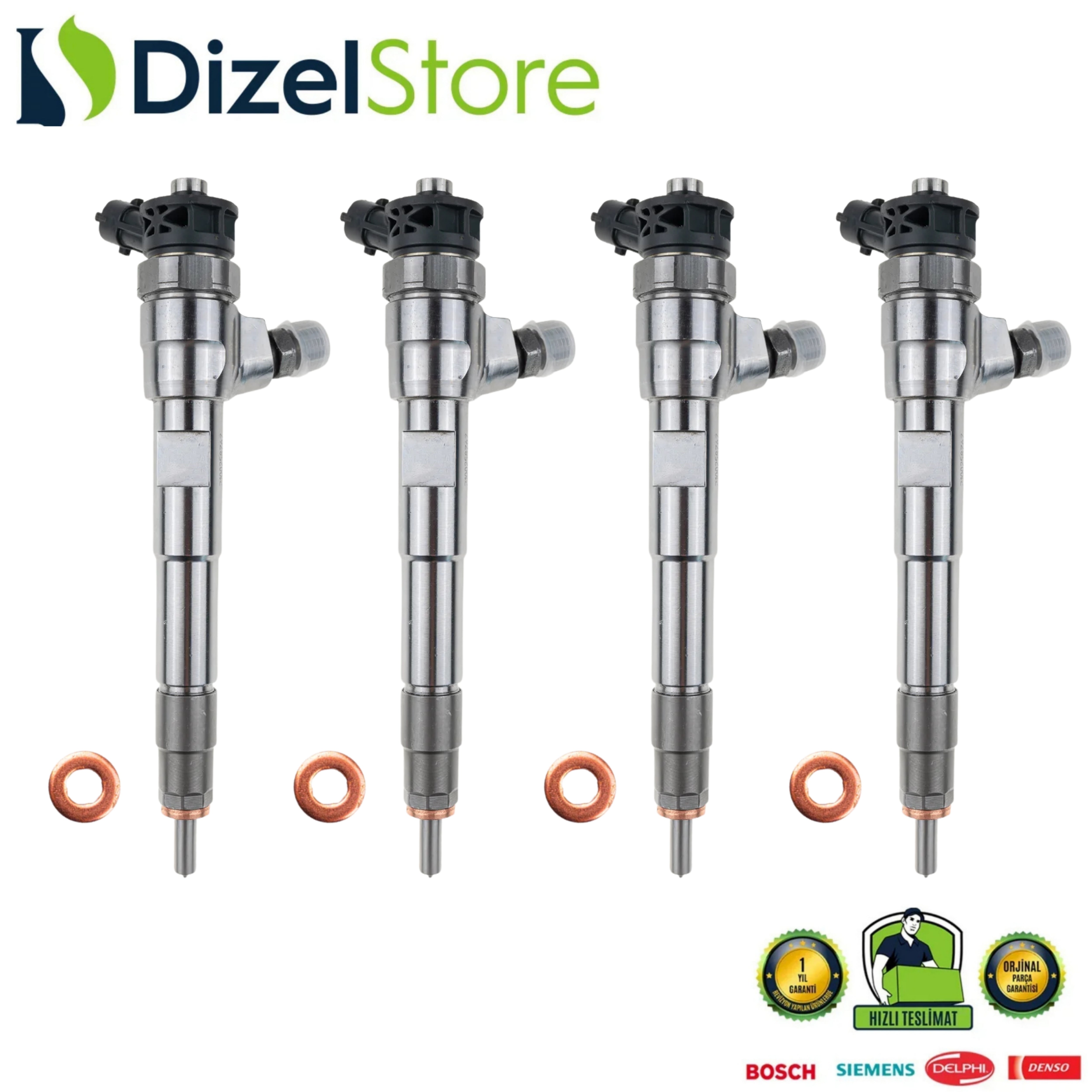 4X 0445110800 Enjektör Megane 4 ADBLUE Dacia Duster 1.5 Dizel K9k 166007427R