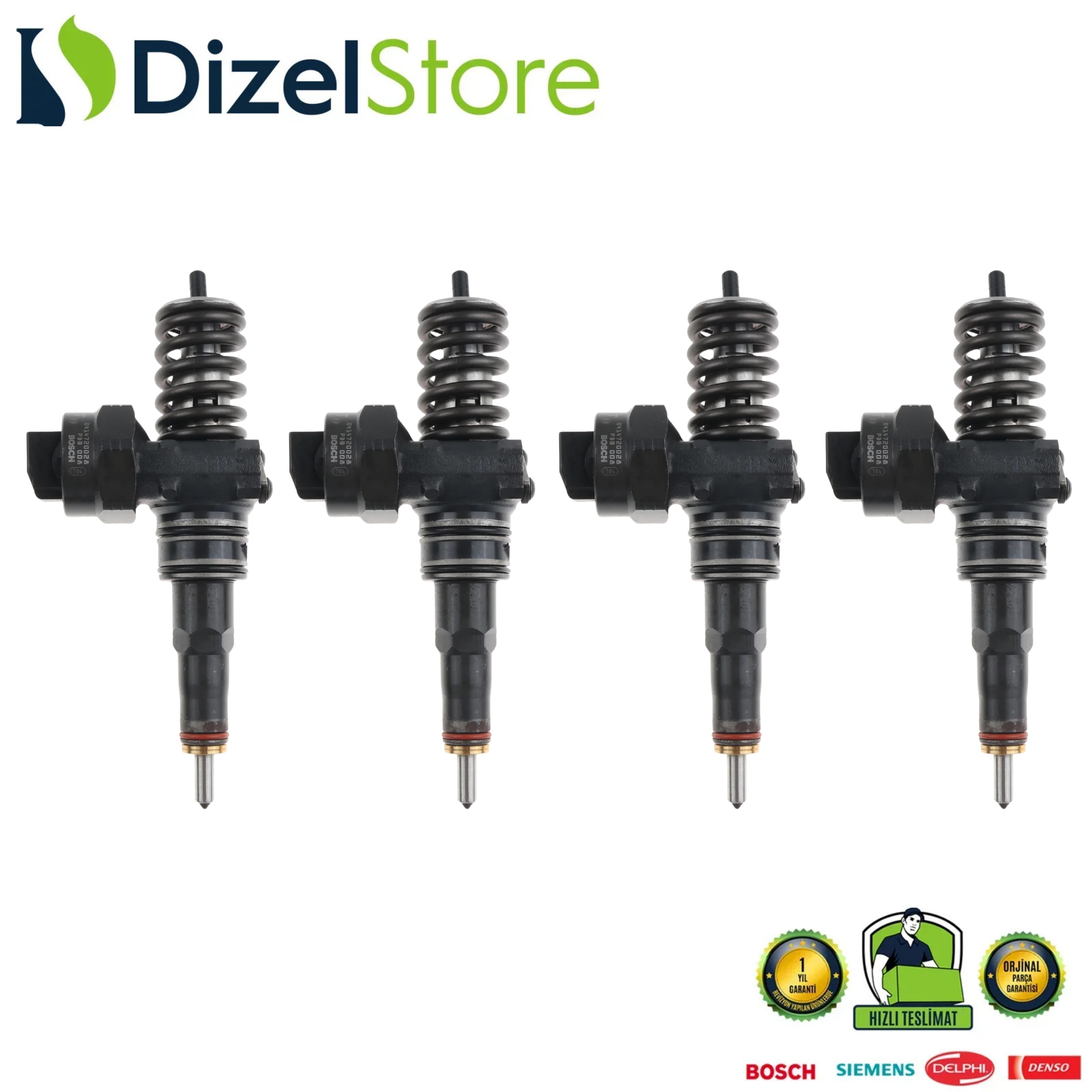 4X 0414720028 SKODA SEAT VW AUDİ 1.9 TDI DİZEL ENJEKTÖR 038130073AL