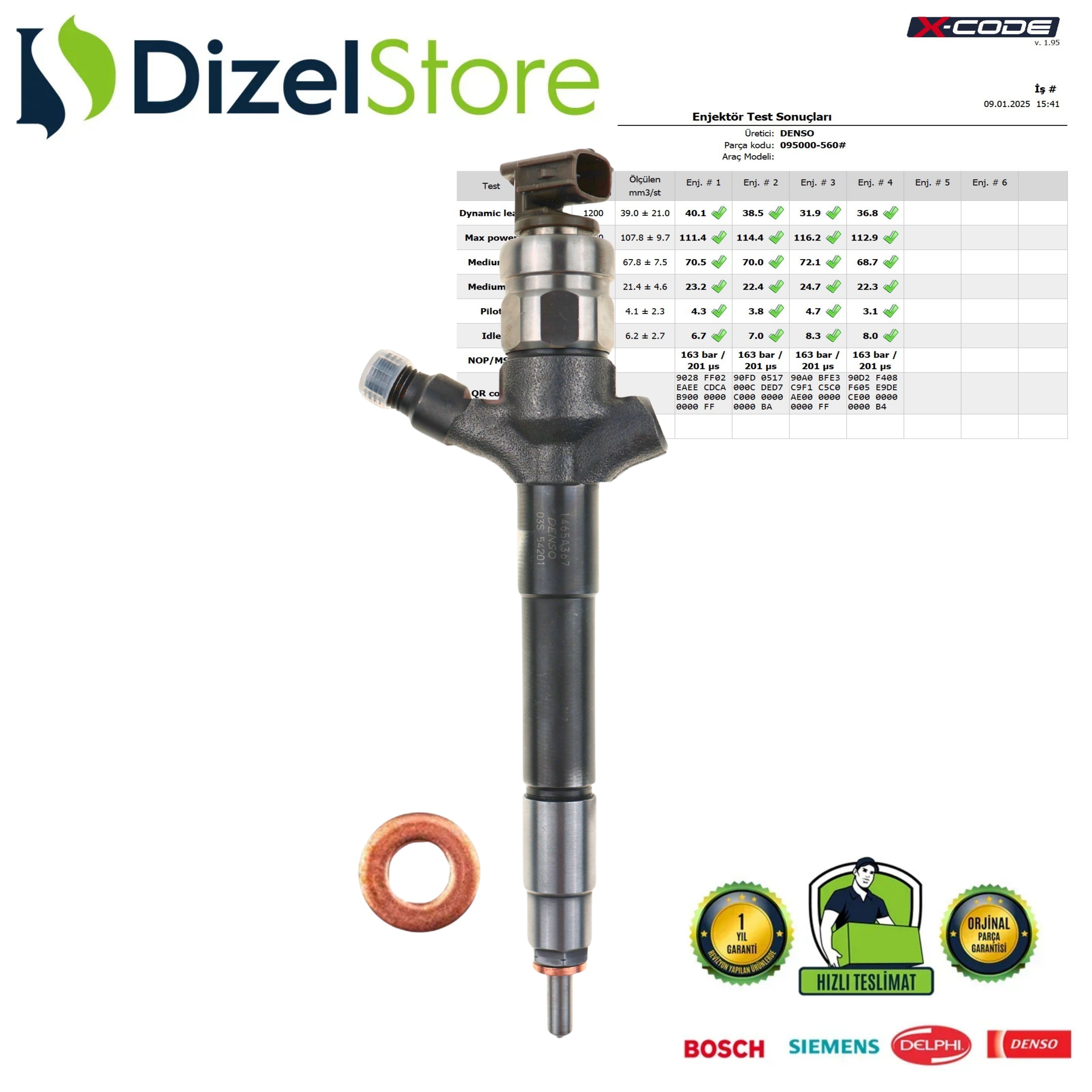 MITSUBISHI L200 DİZEL ENJEKTÖR | 1465A041 - 09500-5600