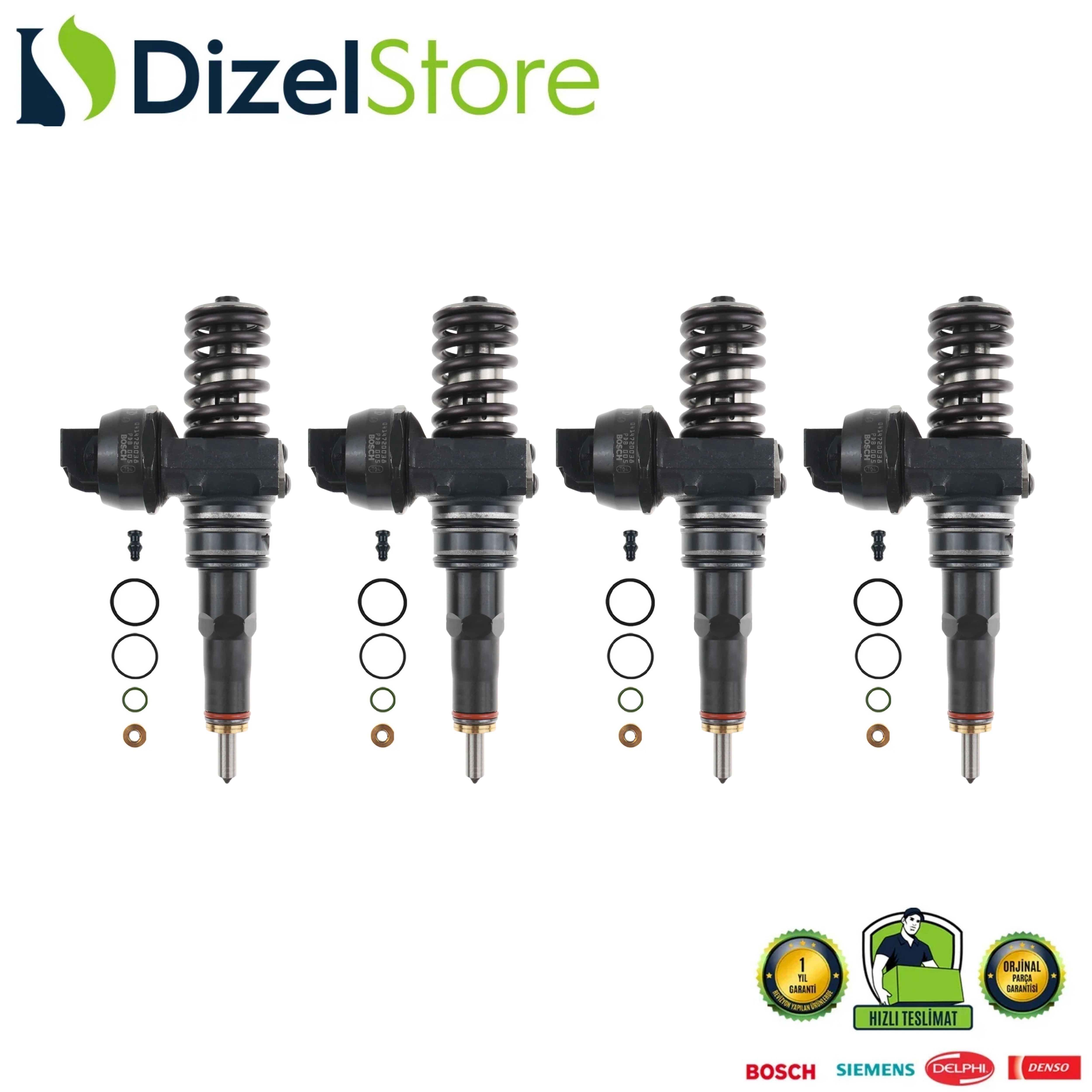 4X 0414720038 FORD SEAT VW 1.9 TDI DİZEL ENJEKTÖR 038130073AK
