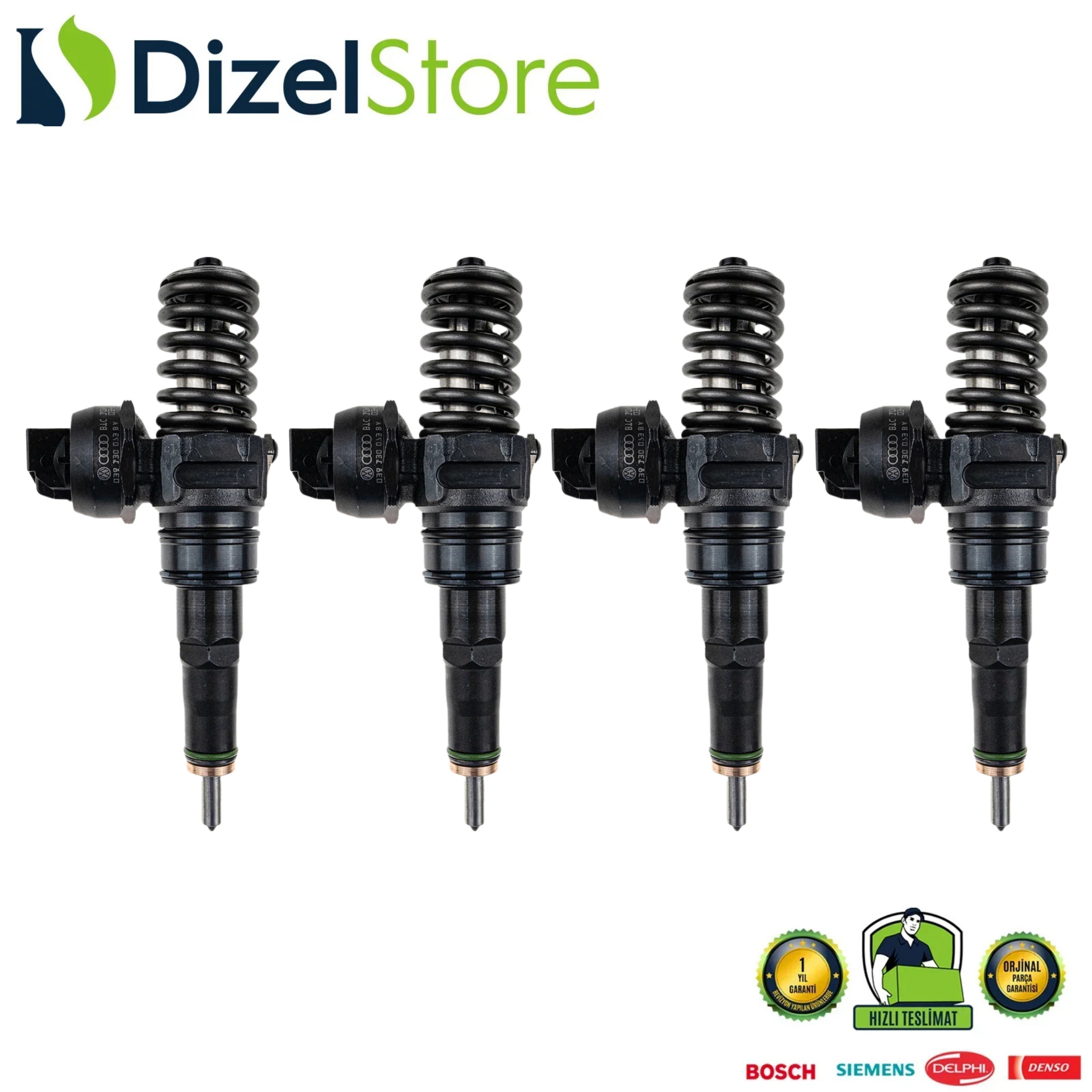 4X 0414720037 AUDİ SEAT SKODA VW 1.9 TDI DİZEL ENJEKTÖR 038130073AJ