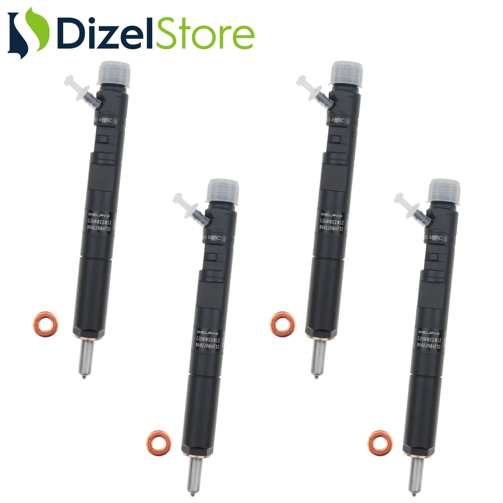 4X EJBR02201Z Delphi Enjektör Ford Focus Tourneo Connect 1.8 TDCi